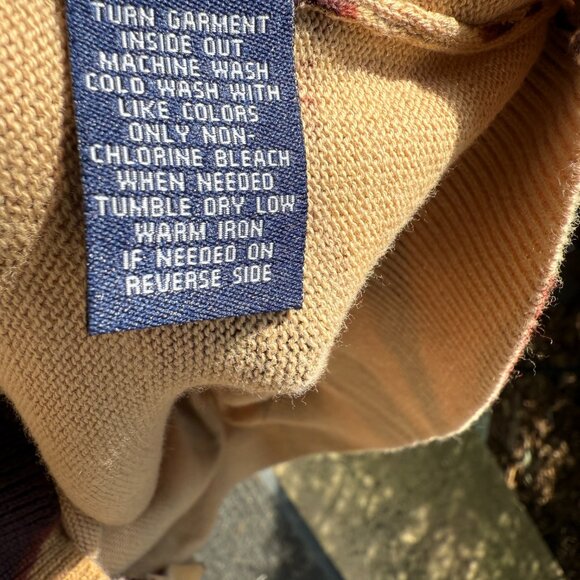 CHAPS Womens Short Sleeve Cotton Animal Print Top Beige Brown XL NEW WITH TAGS - Picture 8 of 9